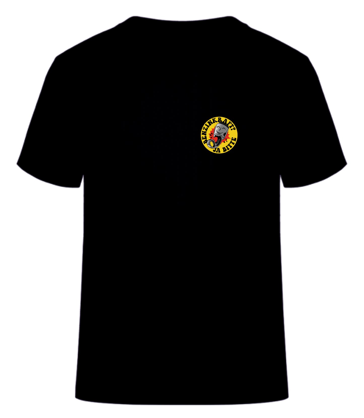 Kurzarm T-Shirt "Benzinkraft ja Bitte"
