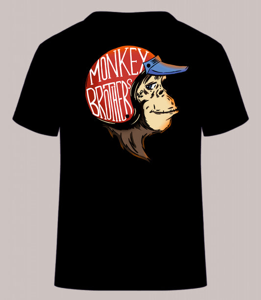 Kurzarm Shirt "Monky Brothers" black