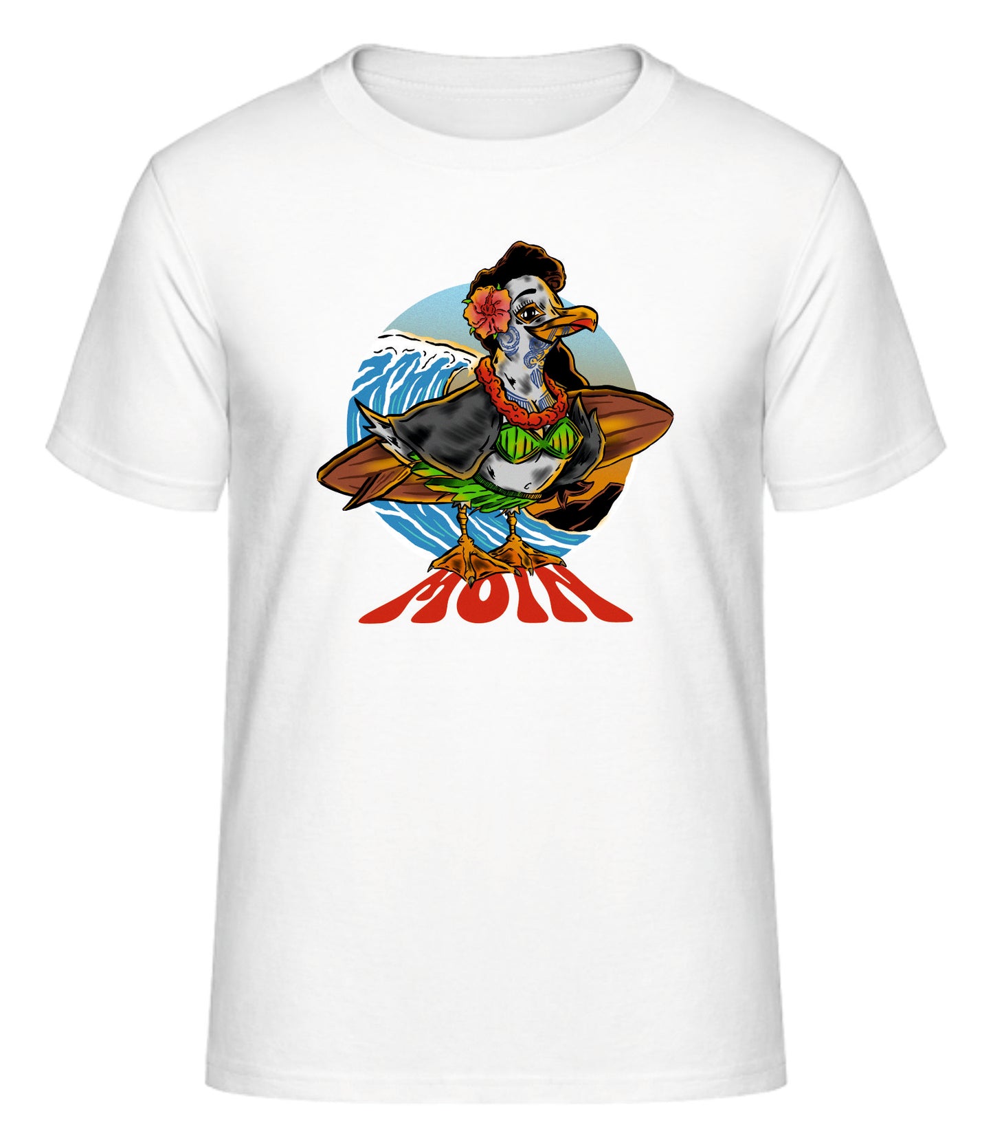 Das Shirt mit der Möwin SURFERIN