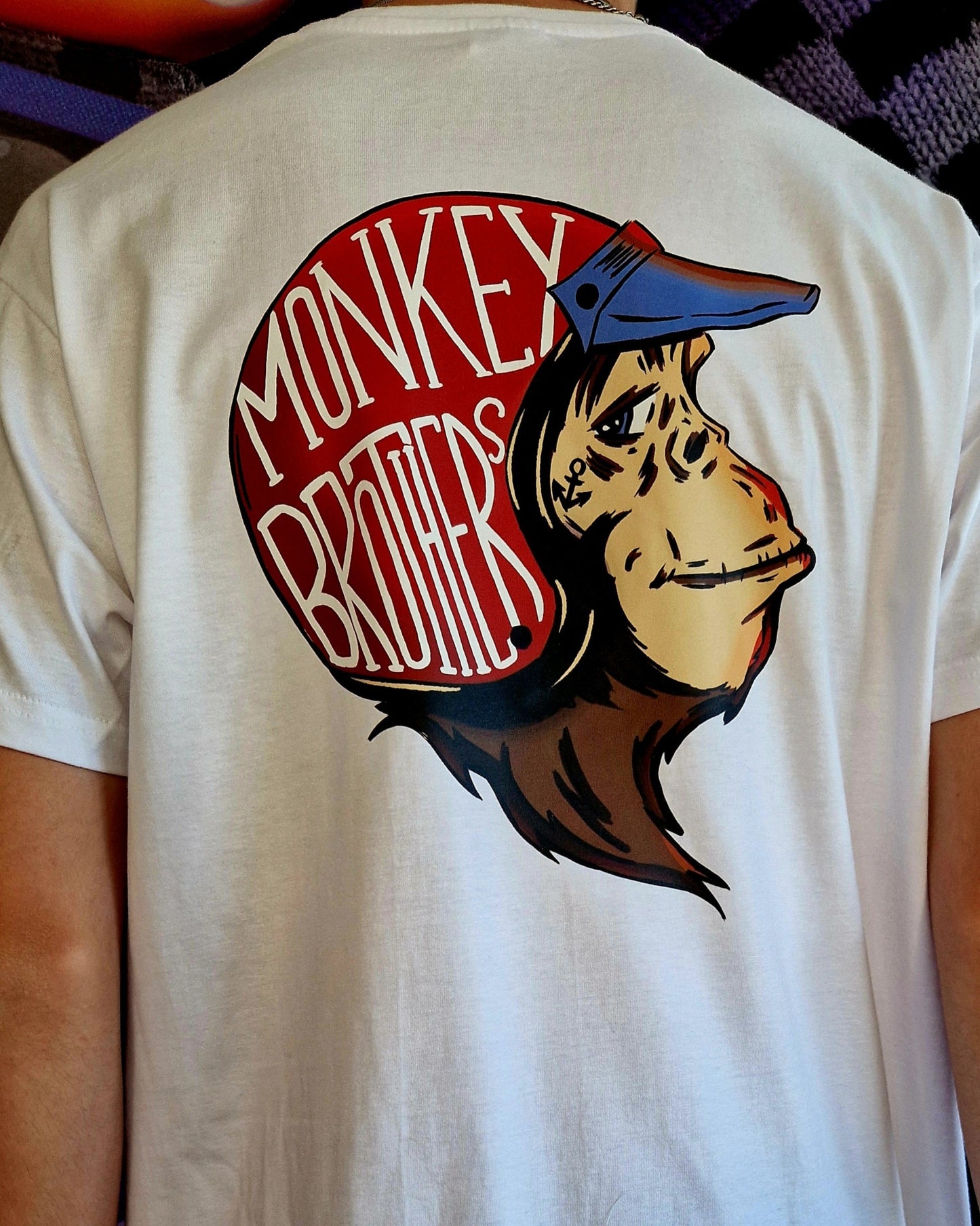 Kurzarm Shirt "Monky Brothers" black