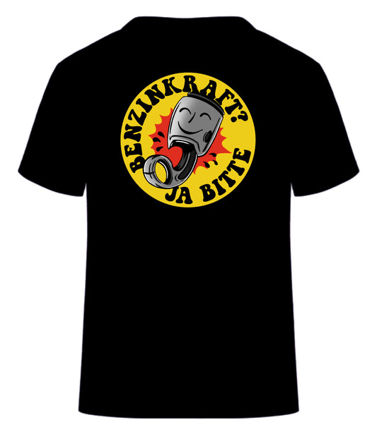 Kurzarm T-Shirt "Benzinkraft ja Bitte"