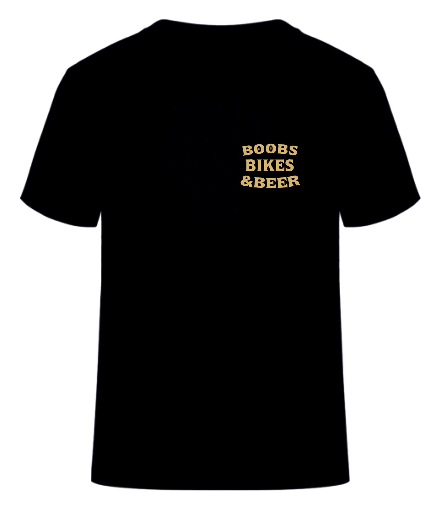 Kurzarm T-Shirt "Boobs Beer and Bikes"