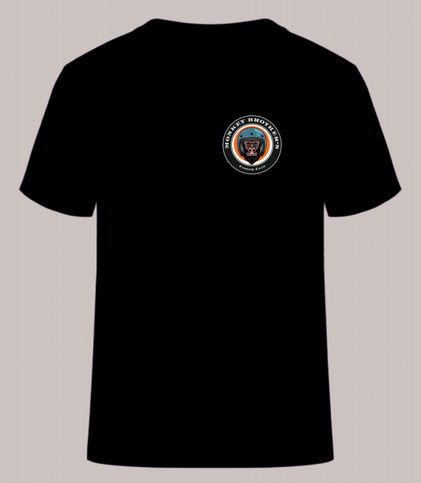 Kurzarm Shirt "Monky Brothers" black #neue Version