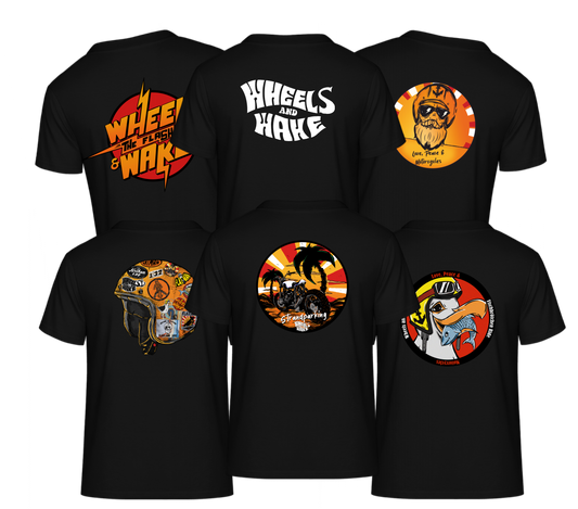 Wheels and Wake Shirt selber gestalten / SCHWARZ
