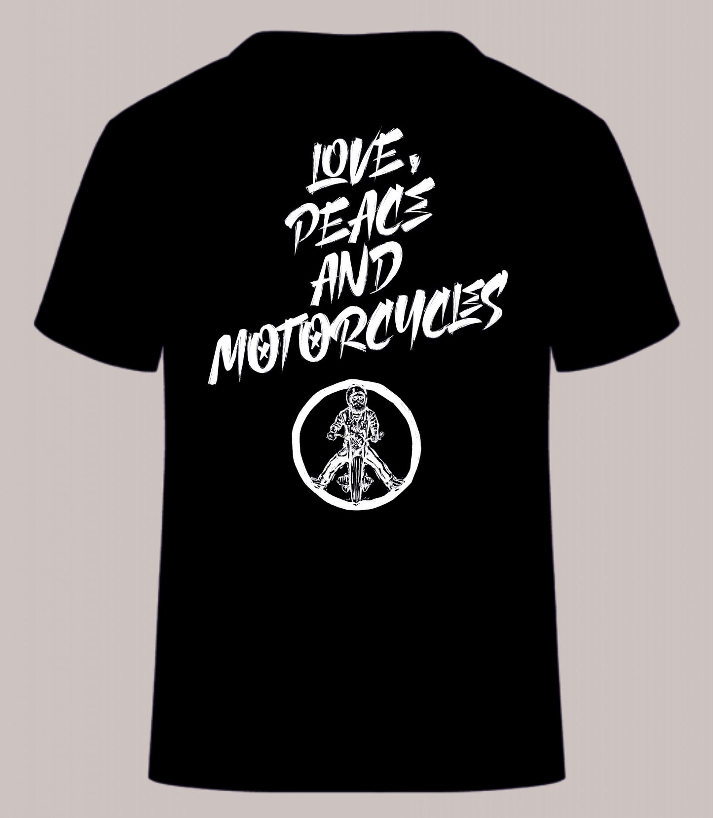Shirt "Love Peace and Motorcycle"