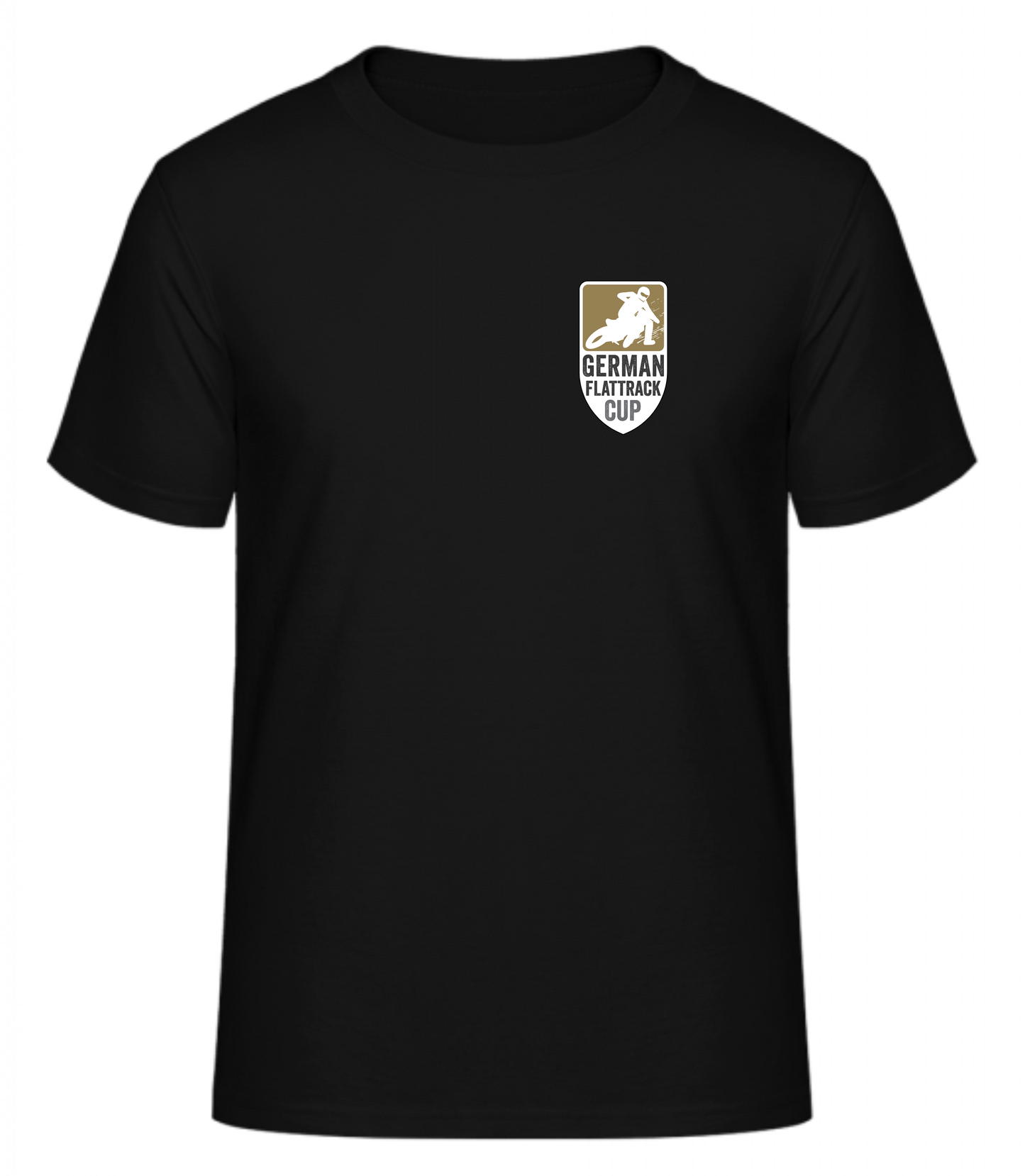 Kurzarm Shirt in Schwarz mit Racing-Termin