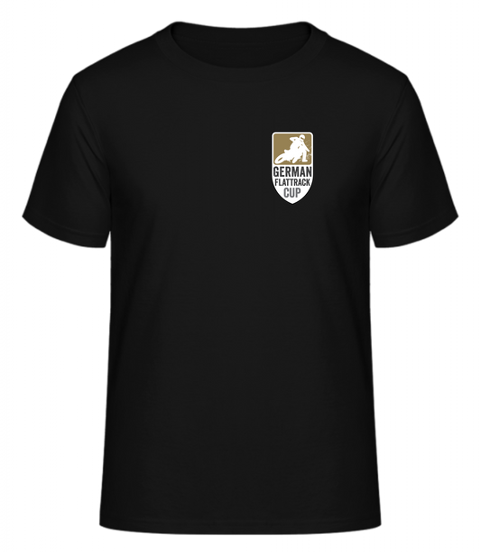 Kurzarm Shirt in Schwarz mit Racing-Termin