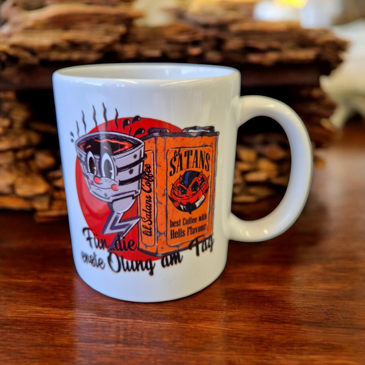 Tasse "Für die erste Ölung am Tag"