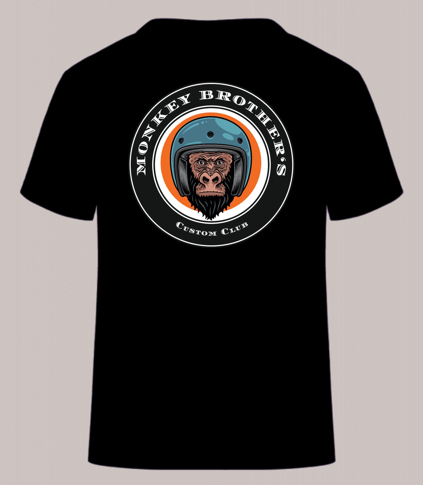 Kurzarm Shirt "Monky Brothers" black #neue Version