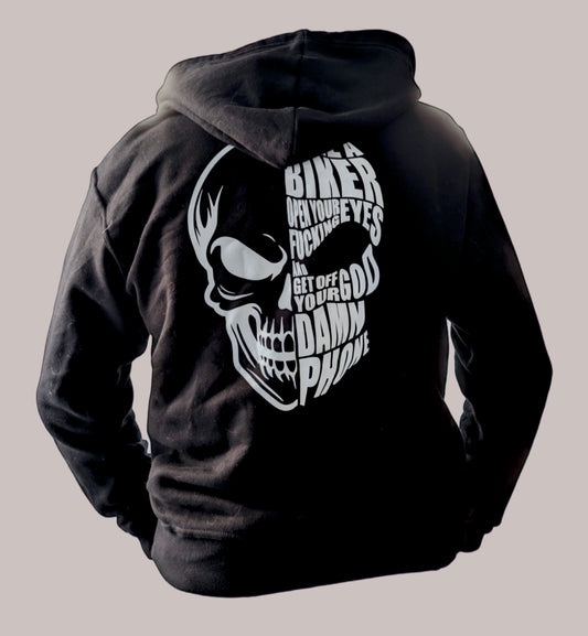 Hoody Zipper "Save a Biker" #Sauerland Invasion
