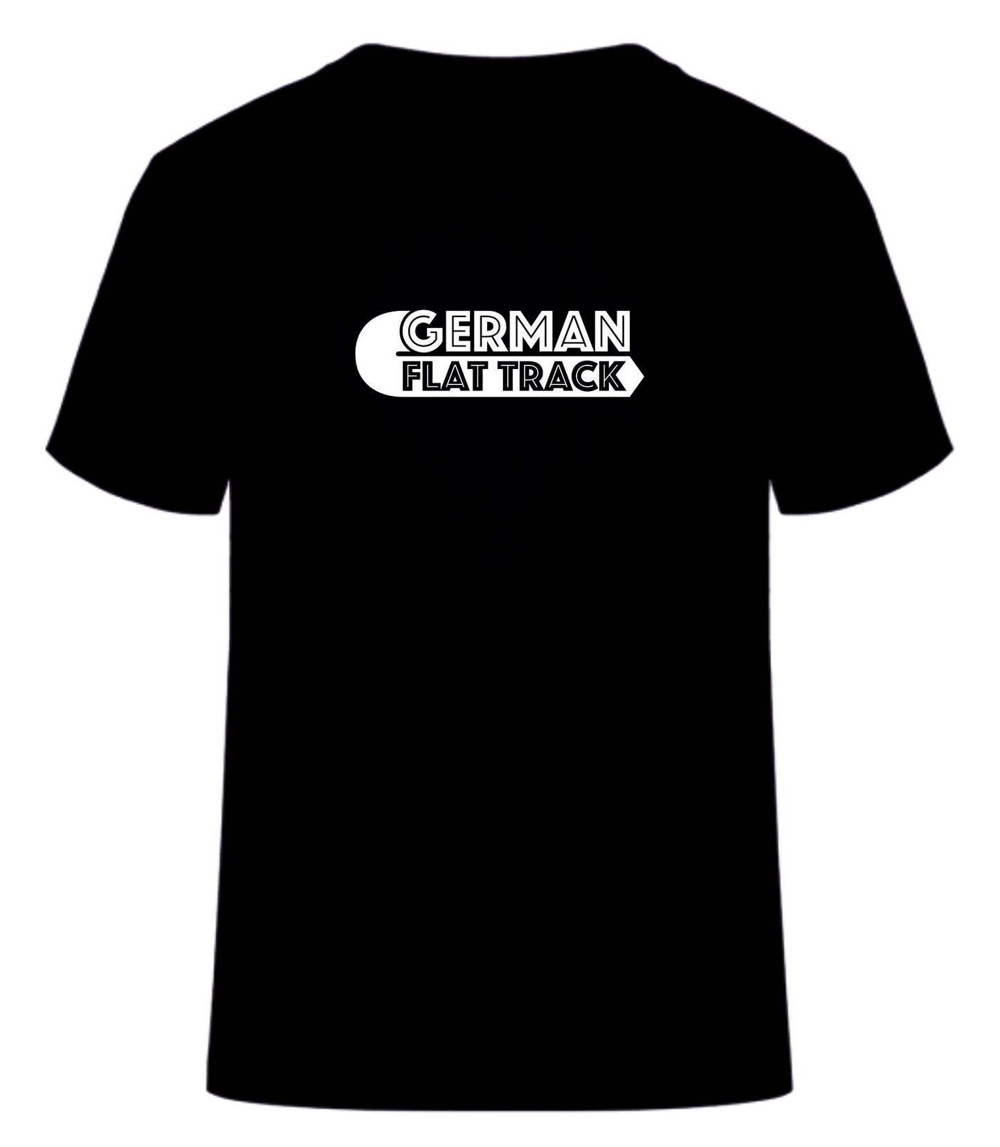 Kurzarm Shirt in Schwarz oder Weiß mit Druck auf der Brust