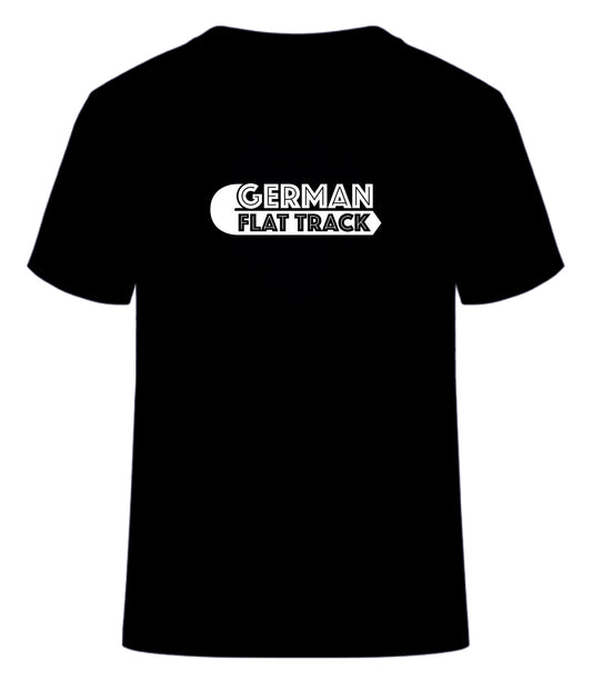 Kurzarm Shirt in Schwarz oder Weiß mit Druck auf der Brust