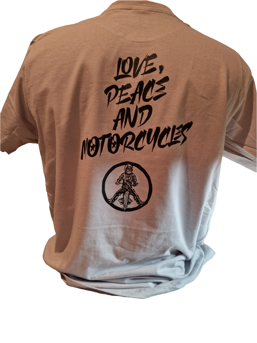Shirt "Love Peace and Motorcycle"